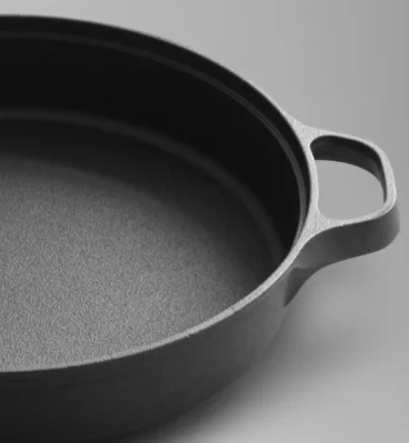 Chinese Preseasoned Cast Iron Wok OEM iron cast iron  Kitchen cookware with Double Handle