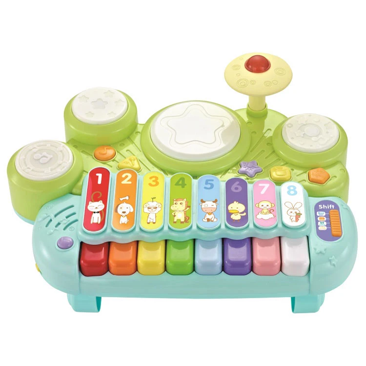 Attractive design Electronic Organ Children Educational Piano Keyboard Toy Drum Set Musical Xylophone Toy