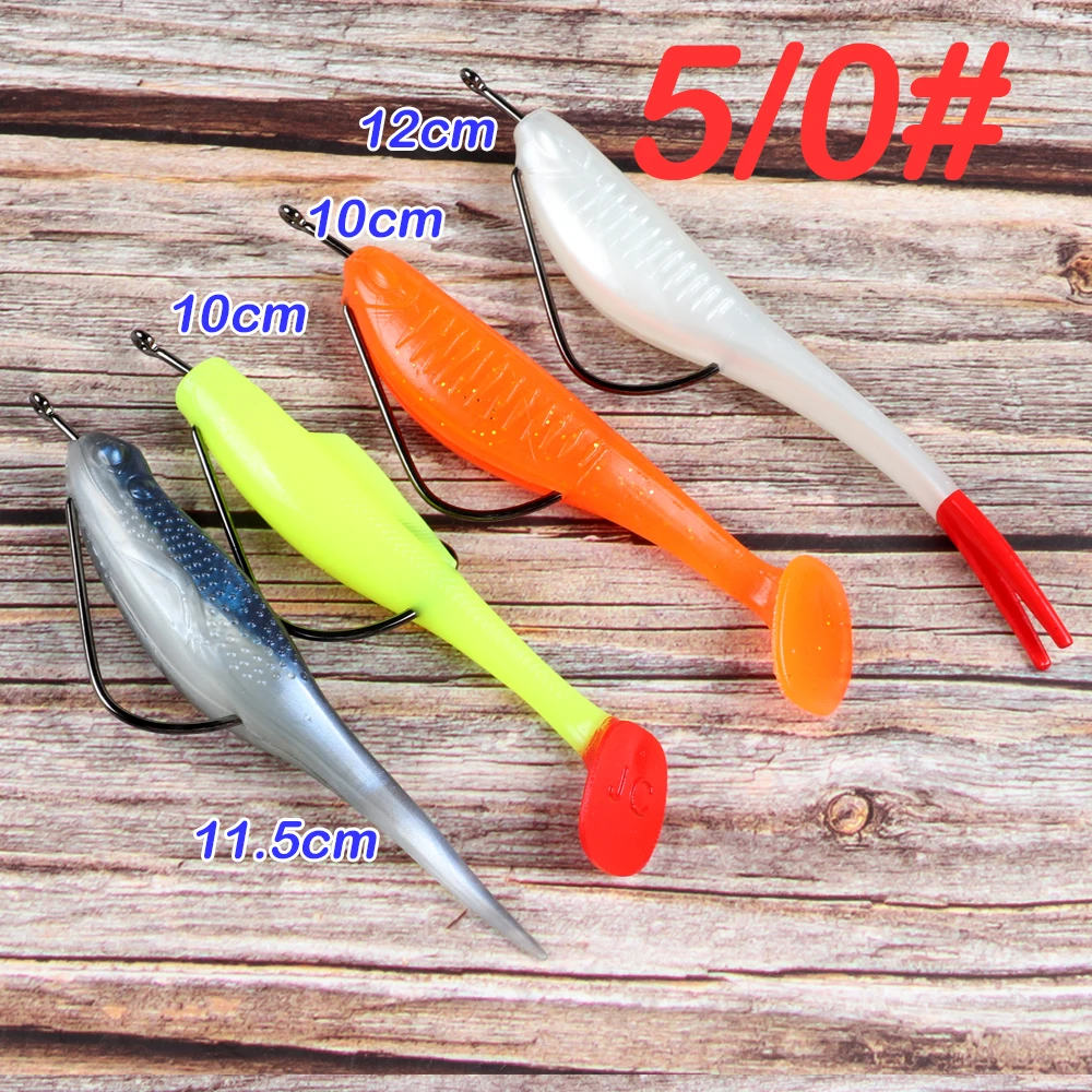 JOHNCOO 5/0 7/0 High Carbon Steel Wide Sharp Soft Worm Hook Jig Crank Offset Hooks For Soft Fishing Lures Bass Barbed Fishhook
