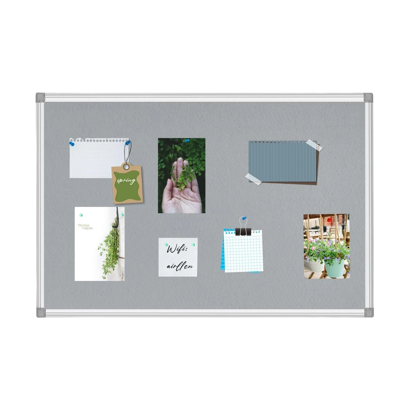 Large Cork Felt Notice Board Bulletin Board for Home School Office Wall