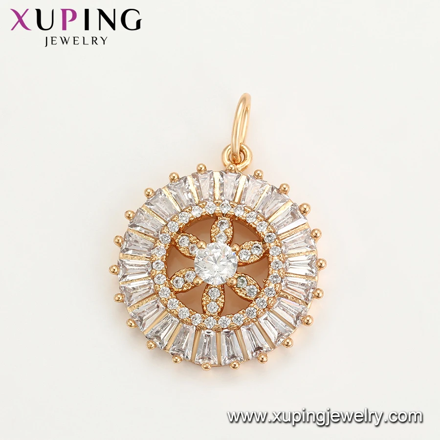 34911 Xuping jewelry Christmas promotion costume jewelry gold plated flower shape new model pendant
