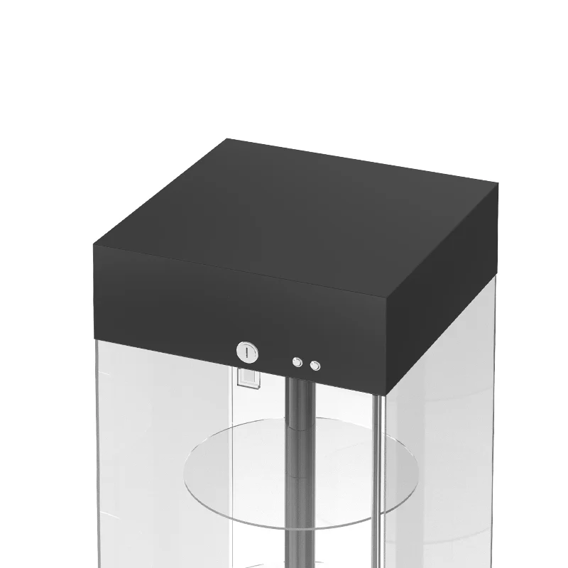 Floor stand Acrylic display cabinet Rotating display rack Accessories gondola display for retail store