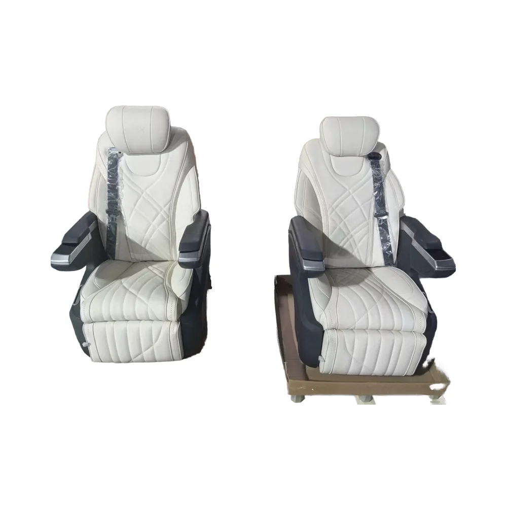 KIMSSY Vito Aero Leather Seats Wireless Charging Limousine Sofa Bed with Inner Modification Ventilation Hot Sale Rear Van Seats