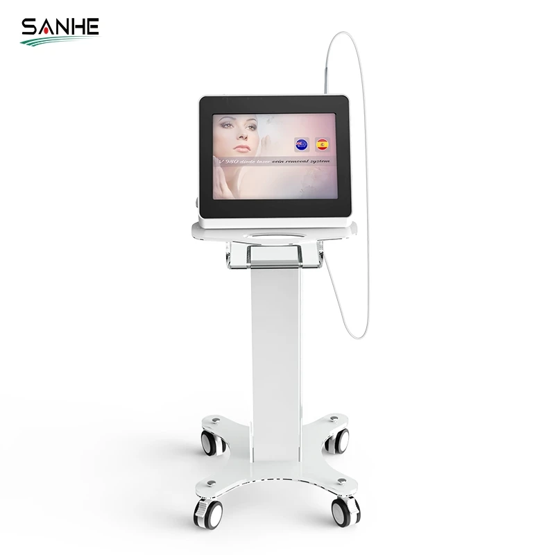 Portable 980 nm Laser Machine for Vascular/Superficial Vein Removal and Rosacea Treatment in Beauty Care