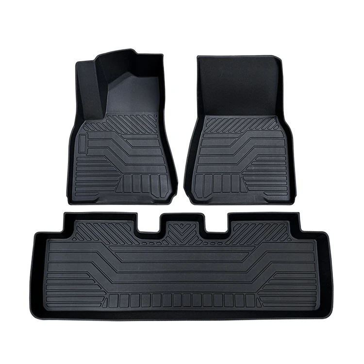 Hot Selling 5D TPE Anti-Slip Waterproof Floor Liners For Tesla Model Y Floor Mats
