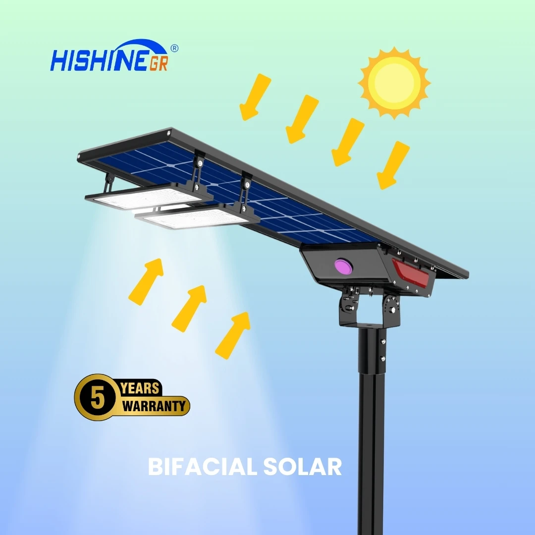 Уличный фонарь на солнечной батарее 80 Вт 180 лмВт 5 лет гарантии