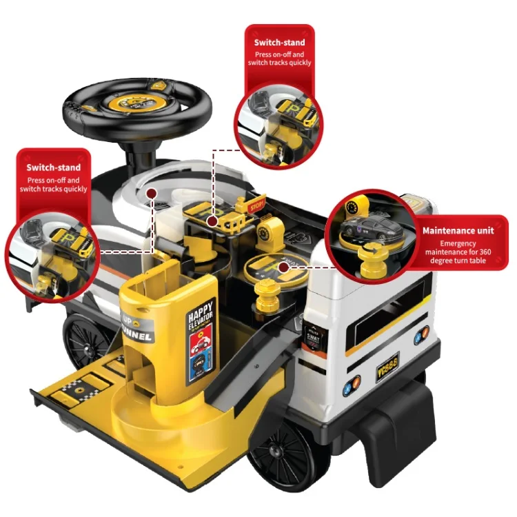 Children 2 IN 1 Function high speed train adventure deformation car electric ride on car for kids