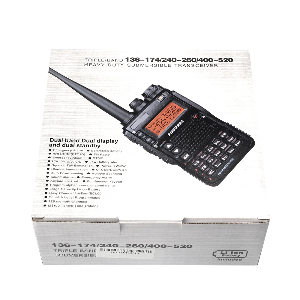  Горячая продажа двухстороннее wwalkie рации UV-8DR 136-174/240-260/400-520 МГц трехполосный подобный наполнитель yaesu
