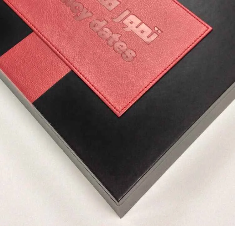 
Factory Price Custom Made Islamic Design Leather Gift Box Dates Box 