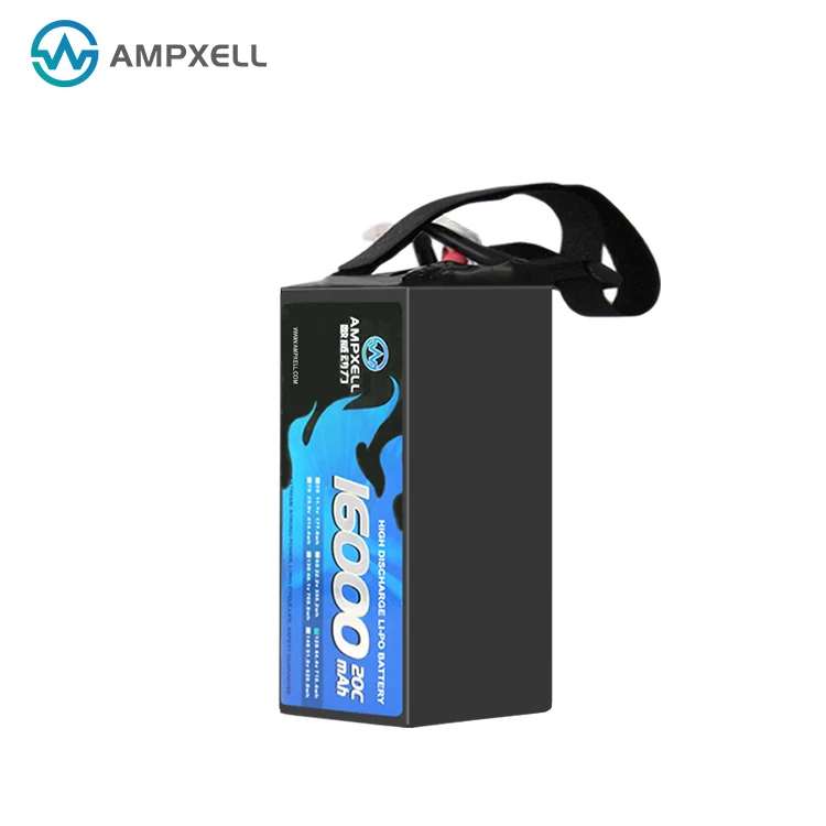 16000 мАч 44 4 В 12S литий-полимерная аккумуляторная батарея 18C для сельскохозяйственного дрона БПЛА