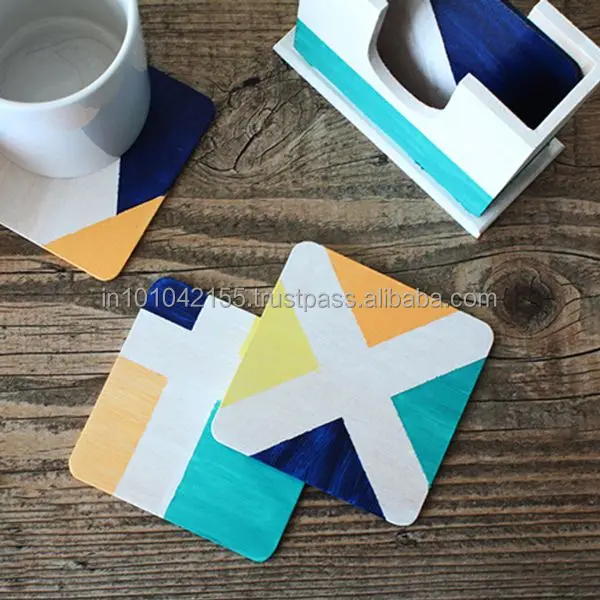 
Экологичный 100% натуральный деревянный Бамбуковый Коврик для чашек ручной работы 