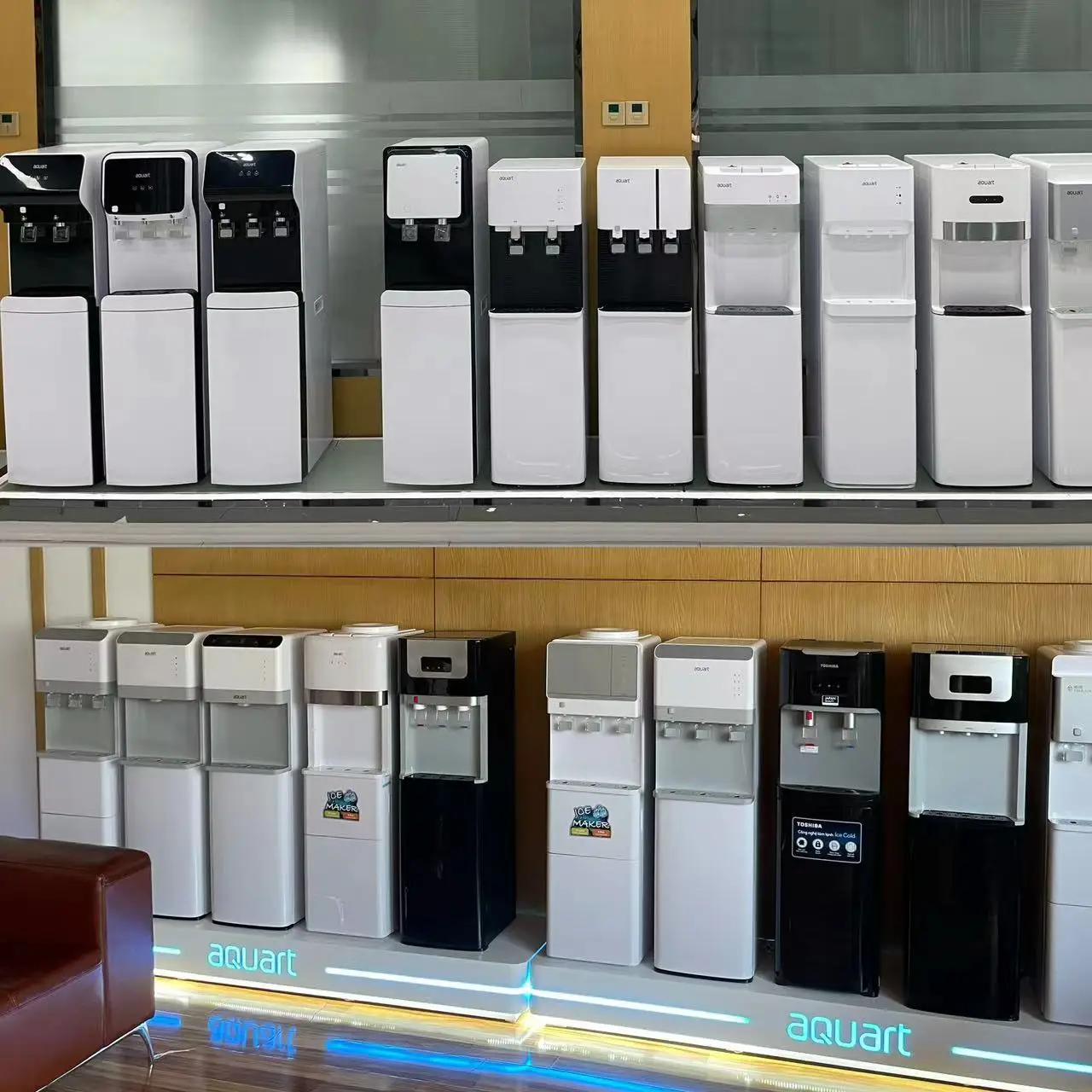 Table /Standing Water dispenser with ice maker bullet ice and Nugget ice cold and hot China manufacturer wholesale customization