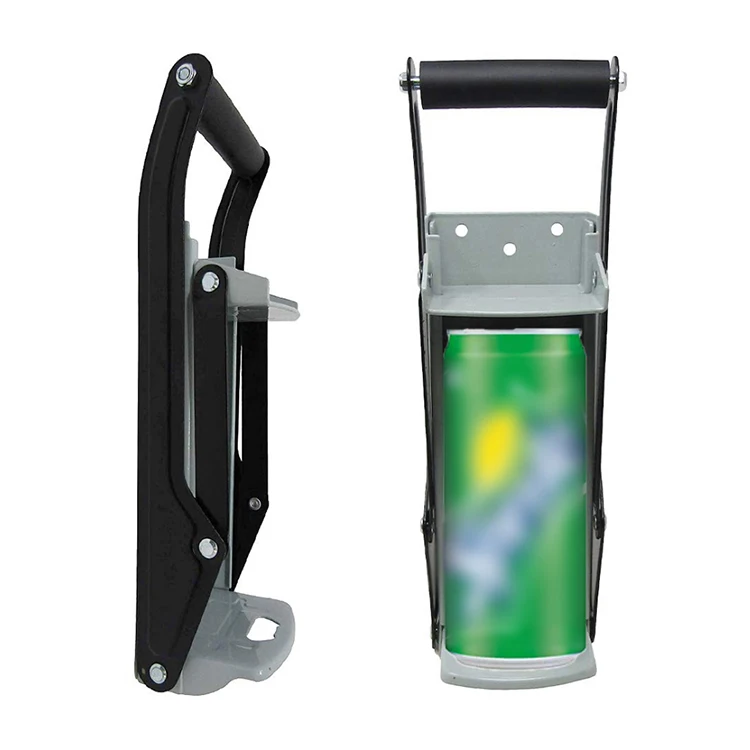 A1012 Practical Household 16oz Metal Can Crusher Beer Bottle Opener Kitchen Supplies Essential Tools Wall Mounted Can Smasher