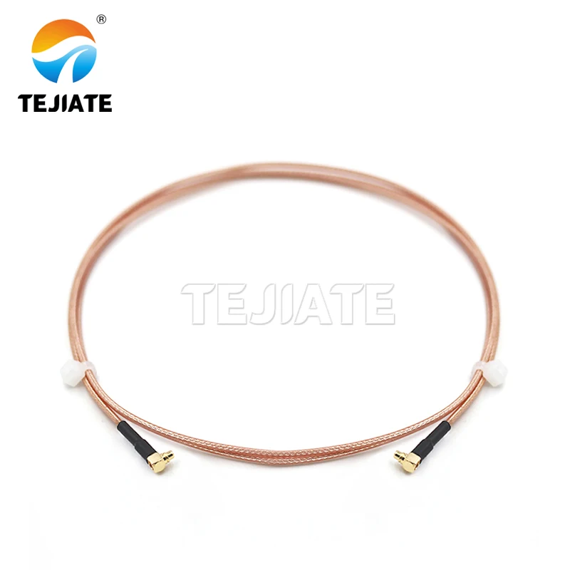 MMCX to MMCX connector RG178 Cable Manufacture Right Angle MMCX female to Female Reverse Connector RG178 signal cable assembly