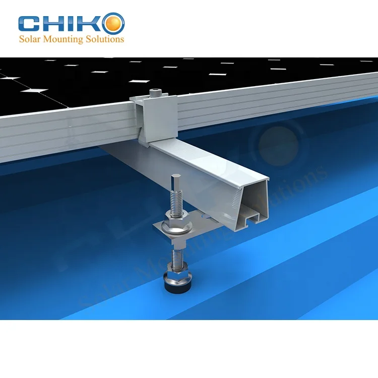  High strengthen solar racking for trapezoidal tin rooftop vs mounting solution hanger