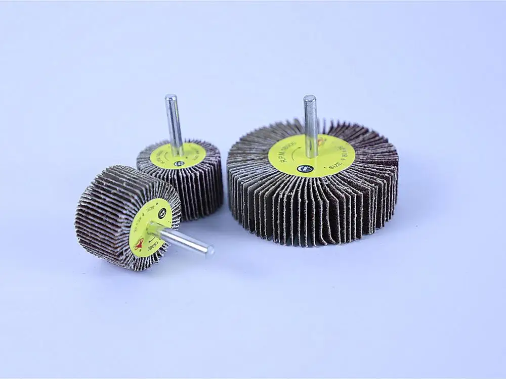 Coated abrasive tools for Metal pipe Polishing Flap Wheels Mounted Flap Wheel With Shaft