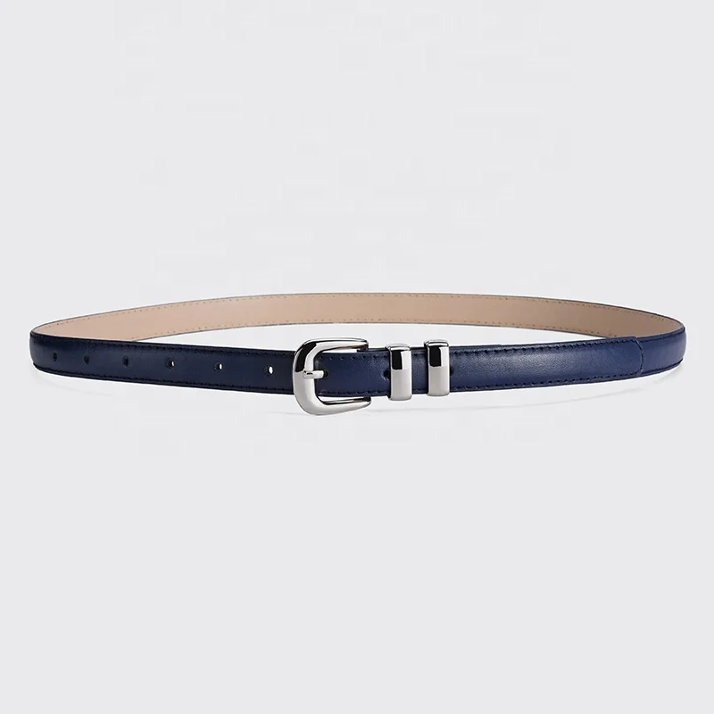 2023 New Products 1.8cm Wide Skinny PU Faux Leather Belt Dresses Thin Waist Belt for Women