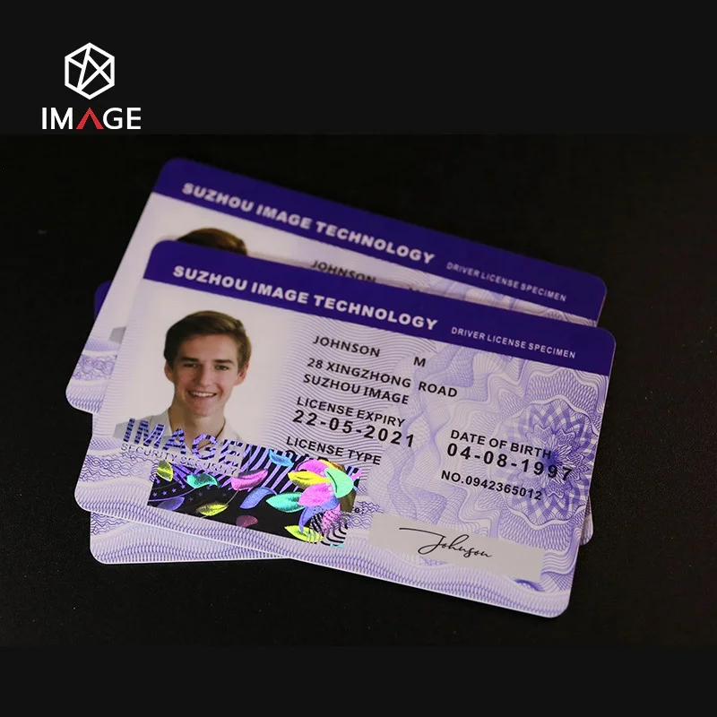 Custom Transparent PC/PVC/PETG ID Card Hologram Overlay with Strong Anti-Scratch and Anti-tampering