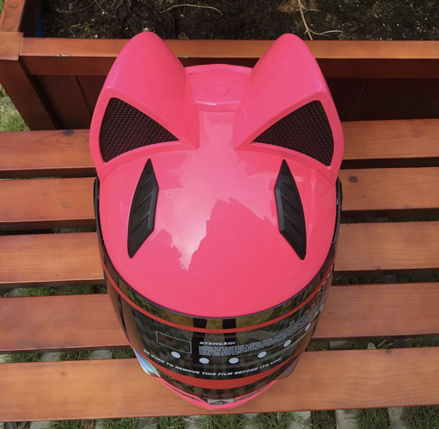 2020 NEW pink Cat head Motorcycle  helmet for sale