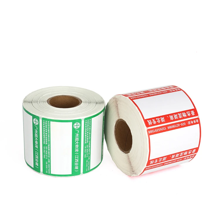 direct color blank jumbo printed transfer transparent shipping roll 100 x 150 4x6 2x1 57x40  waterproof waybill thermal label