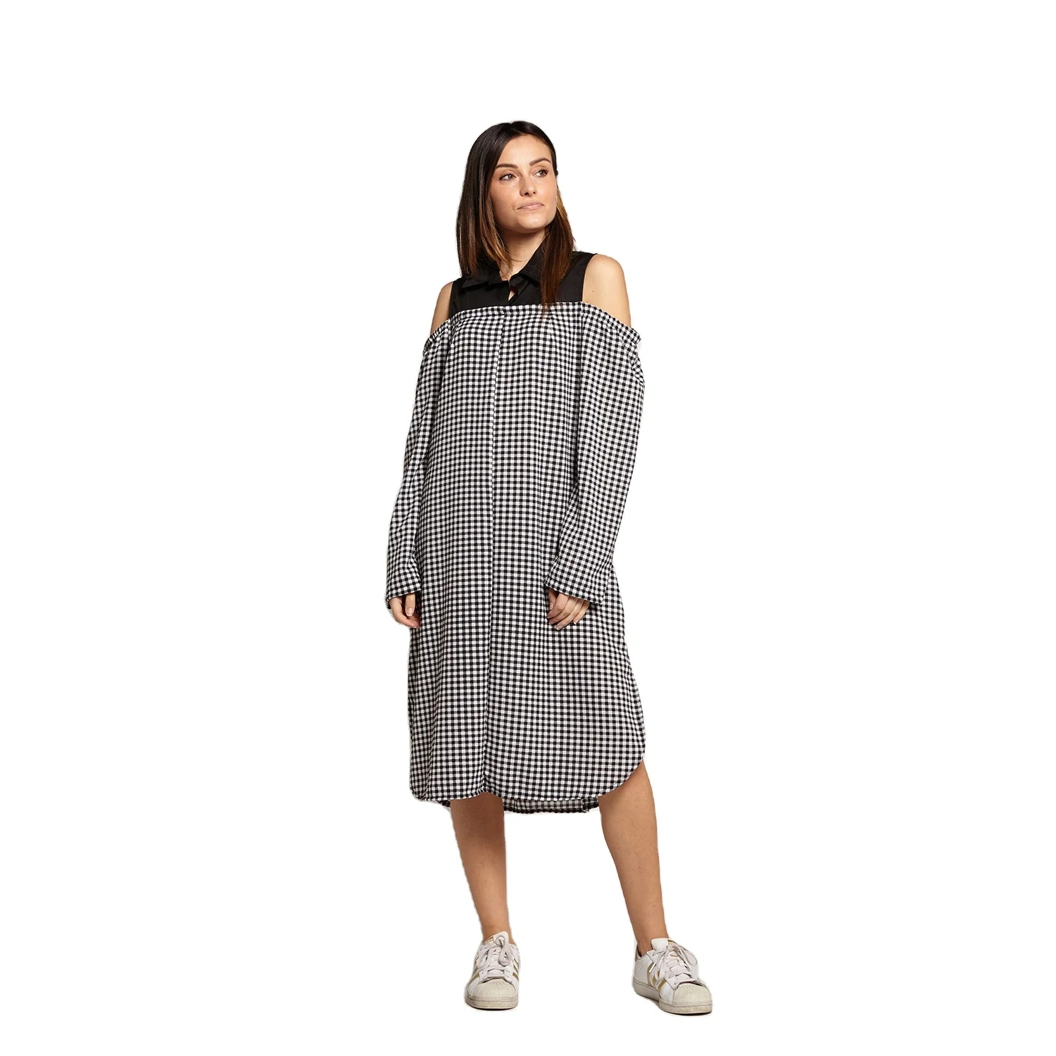 
Made in italy Professional Supplier women elegant summer off shoulder dresses caual dress 