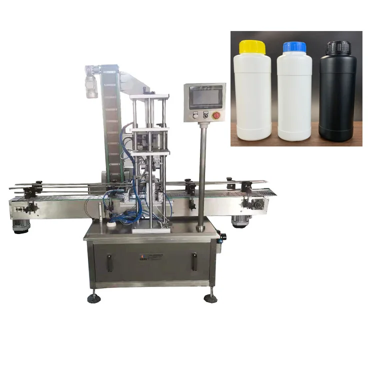 JF D902 Fully Automatic Bottle Capping Rotating Machine Plastic Mexico Spain Key Germany Power Packaging Food Technical Air Flat
