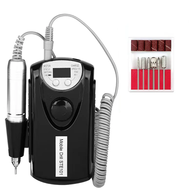 Professional Electric Nail Drill 30000 RPM Manicure Polishing Rechargeable Nail Drill Machine