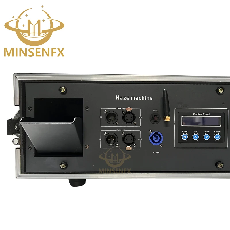 MINSENFX Electronic Temperature Control 2000W Morning Haze Machine With Flight Case Fog Machine 1500w Stage Effect