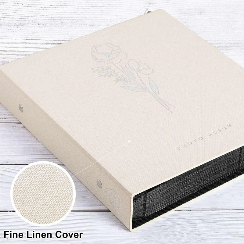 Factory Direct Sale White Grey Brown Velvet Custom Cover 4x1 Large Capacity Wedding Family Journal Photo Albums