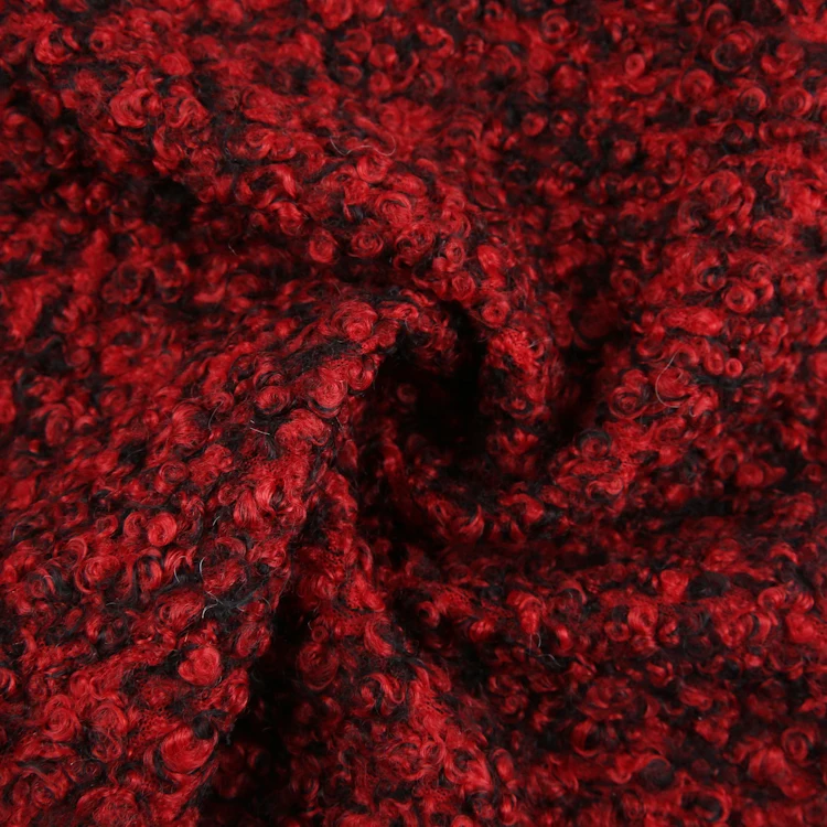 Make to order two-tone 100% polyester fleece teddy clothes fabric china