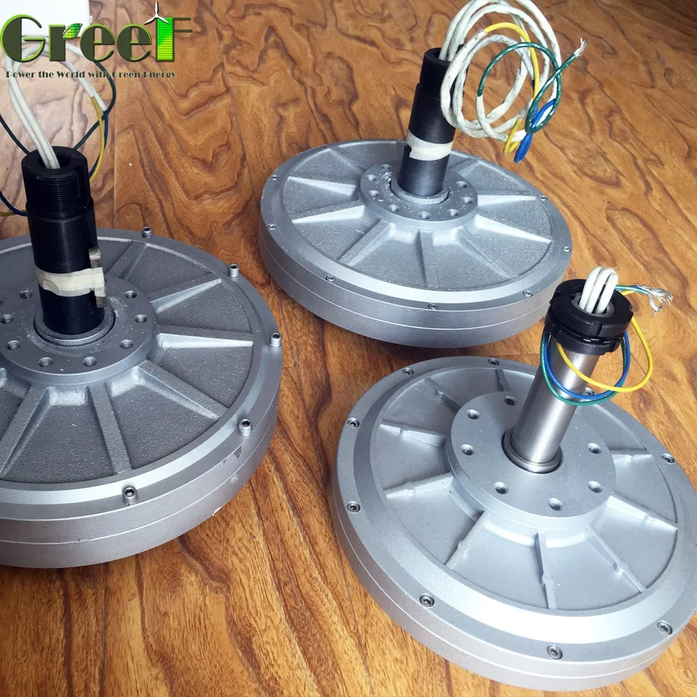 10KW 150rpm  Low Rpm Axial Flux Disc Coreless Alternative Energy Generator, Pmg