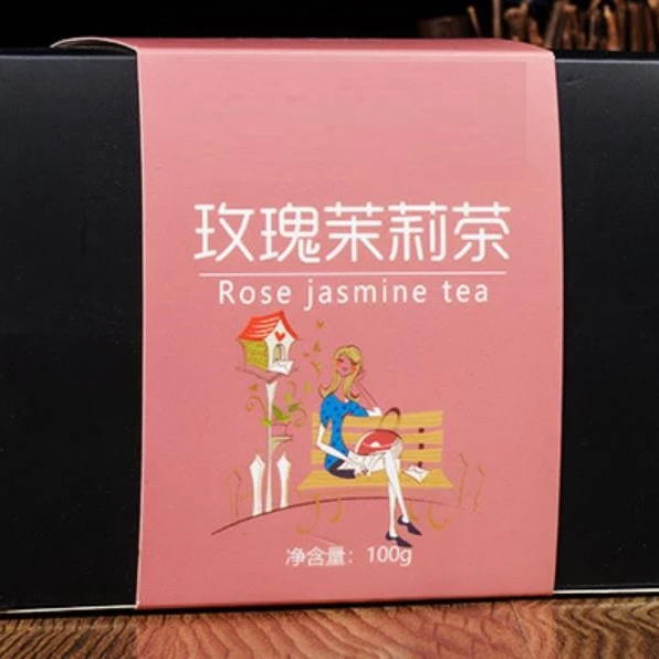 Rose jasmine tea bag private label slimming beauty tea gift packages