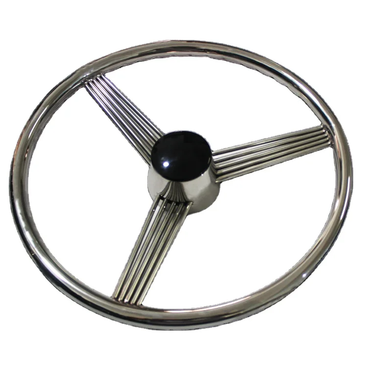 Yacht Parts Stainless Steel Boat Accessories Wholesale Steering Wheel Full Size For Ships