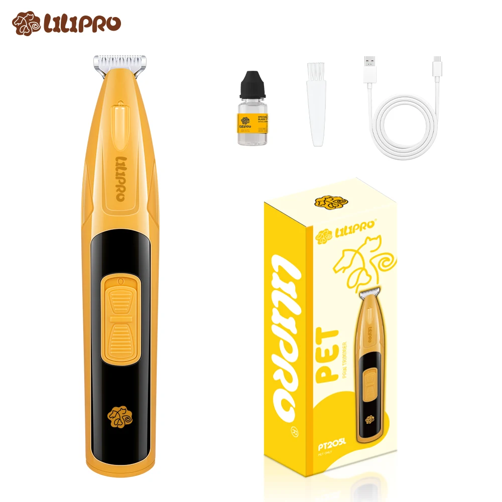 LILIPRO лидер продаж триммер для стрижки домашних животных двухскоростная Бритва кошек и собак с широким керамическим лезвием светодиодной подсветкой