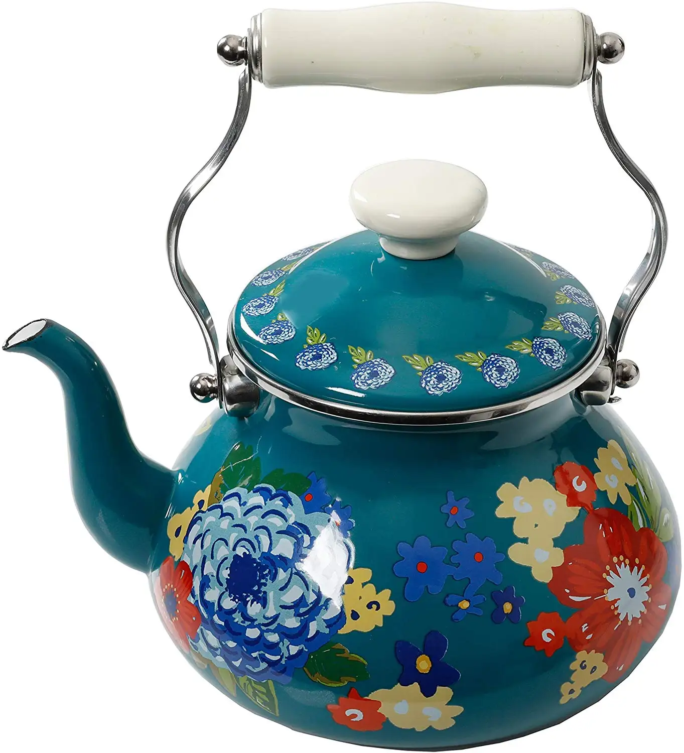 SauArabia Style Custom Color kitchenware Enameled Teapot Suitable for Gas Stove and Induction Cooker