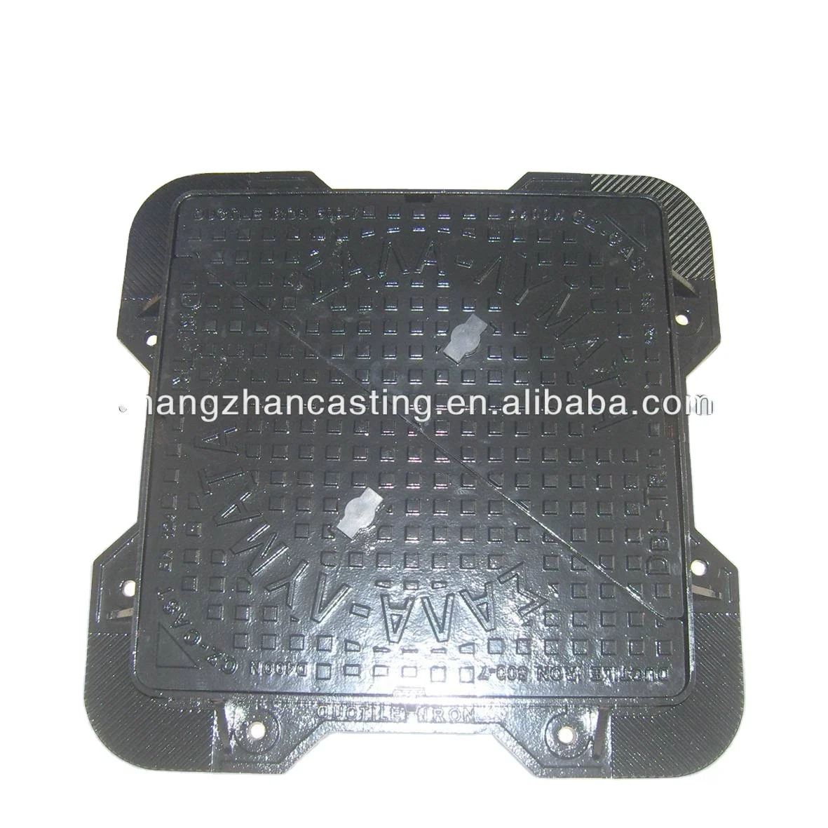Ductile iron locking manhole cover en124 d400