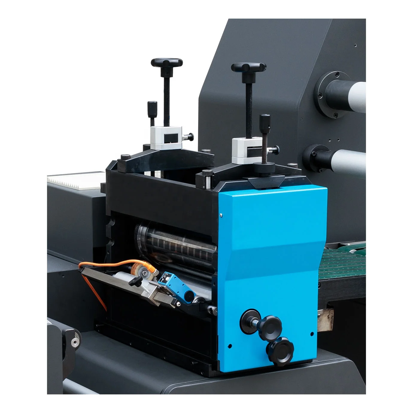 HONTEC RDA-350-3C  2022 New web guide system label rotary die cutting machine with  3-color flexography and slitter