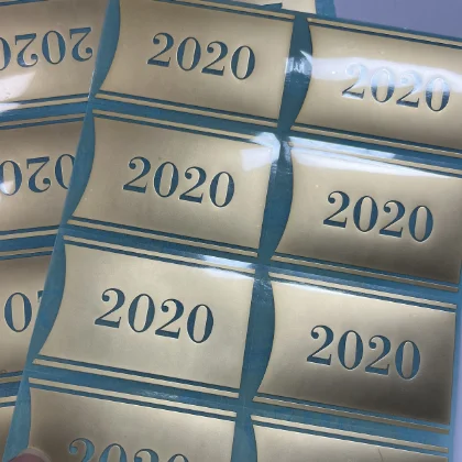 3D Metal Labels Printing Company Logo Numbers Design Decals Custom Nickel Sticker Logo Decals Metal Nickel