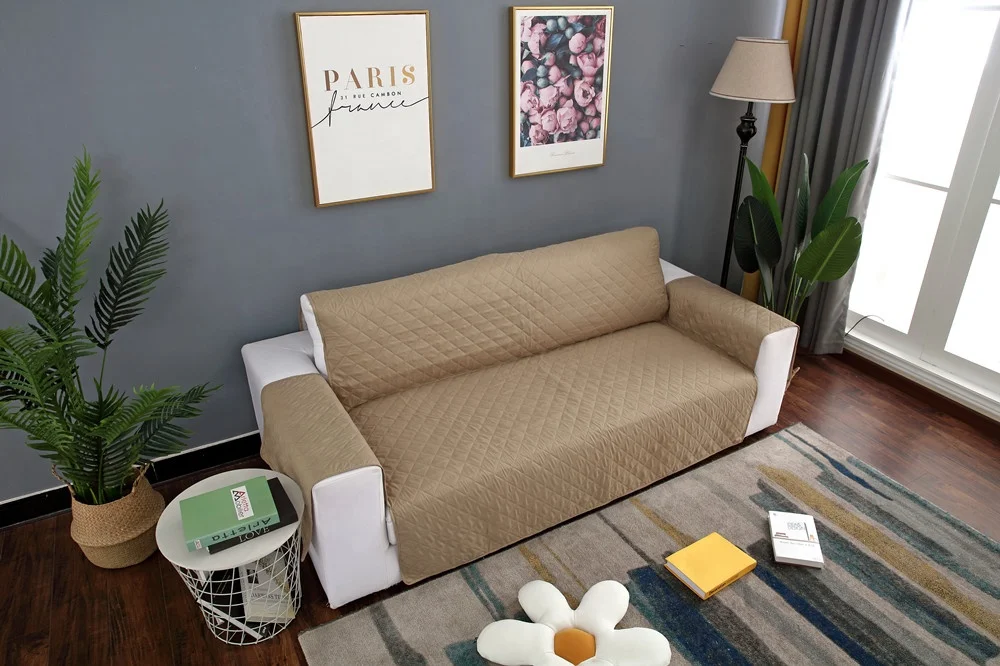 Manufacturer Fashion Pet Sofa Furniture Protector Cover Living Room Waterproof Quilted Slipcover Pet Sofa Cover Bolster