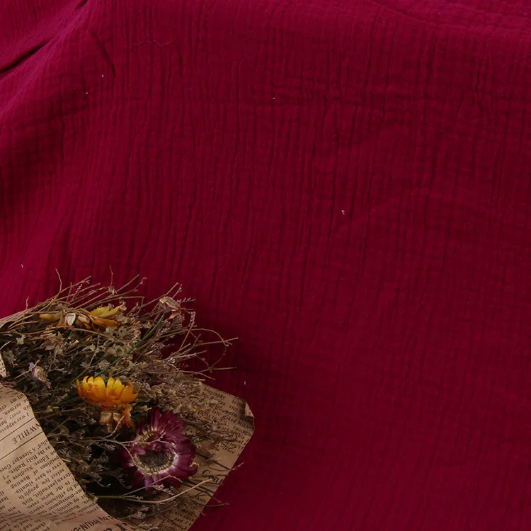 
Hot selling print double layer 100% cotton gauze muslin cotton for baby clothing 