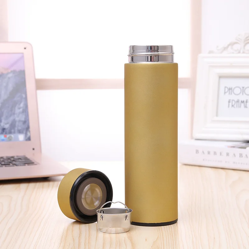 Thermos Cup Smart Thermometer Water Cup 304 Stainless Steel  Temperature Straight Cup custom-made Logo