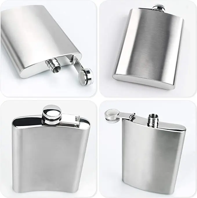 18 Oz Stainless Steel Hip Flask Portable Pocket Outdoor Liquor Alcohol Bottle Male Whisky Wine Pot Vodka Bottle