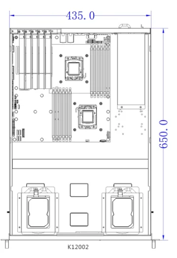  Оригинальный OEM SGCC 1 2 мм 2U серверное шасси стойка монтажный корпус