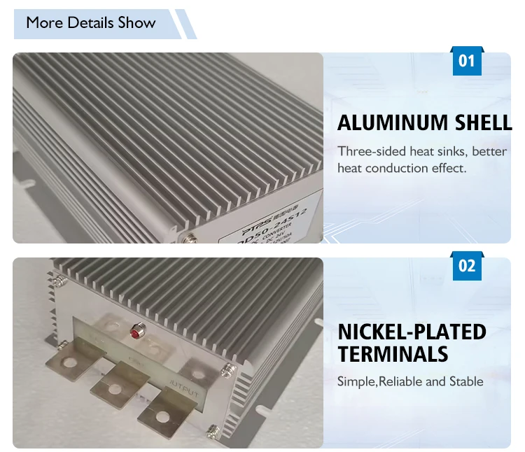 IP 65 Waterproof 48V to 12V 50A 600W DC-DC Step Down Converter, Non-Isolated