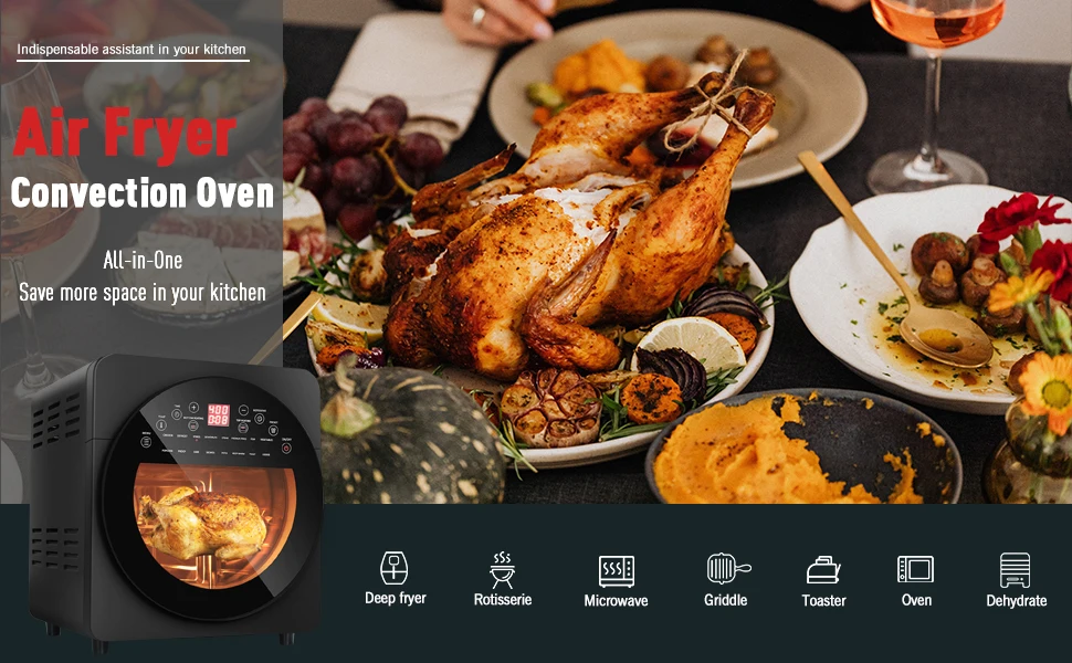 14L Double Heating element Air Fryer Oven Without Oil As seen on TV