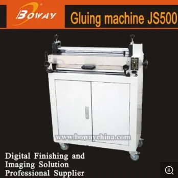 Boway Js500 Book Paper Hot Melt Glue Thermal Roller Gluing Laminating Coating Machine