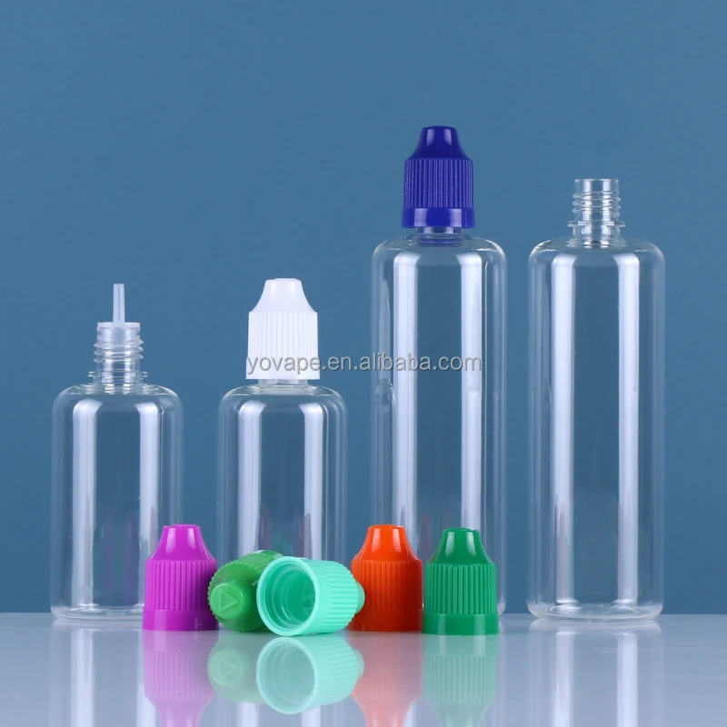 Squeeze Clear Pet Eye Drop Bottle Plastic Sample 3ml 5ml 10ml 15ml 20ml 30 ml 1 oz  For Oil Juice With Child Proof Lid/Cap