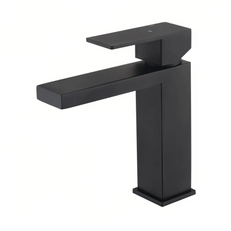 Single Hole Brushed Gold Stainless Steel Basin Bathroom Faucet Traditional Design Ceramic Valve Hot Cold Water Dining Laundry