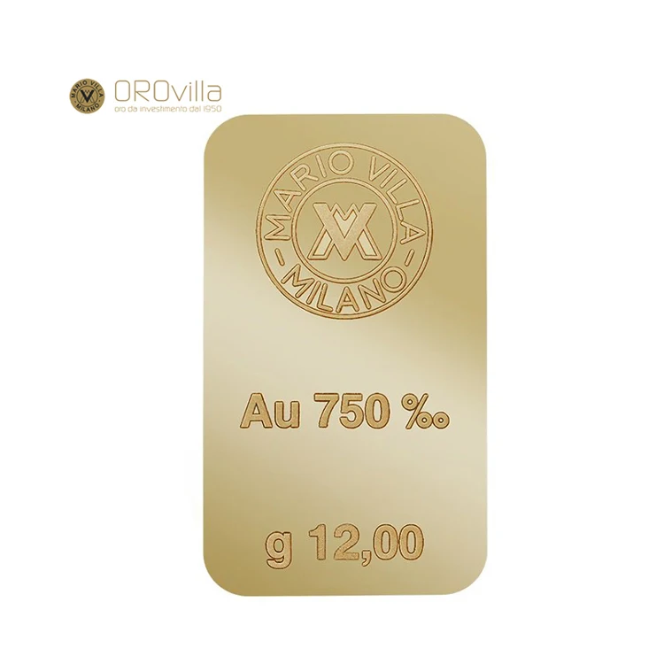 Orovilla Classic High Quality Alloy 750.5 Parts Pure 18 Karat Yellow Brass Golden Gold Ingot (11000001483951)