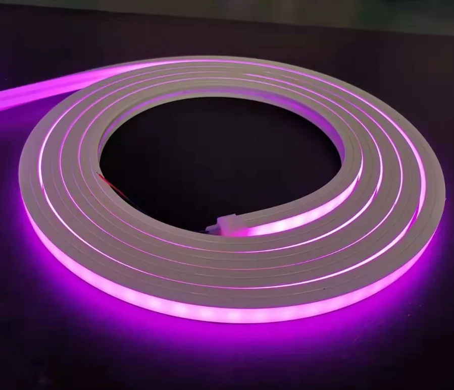 16x16 mm Dots -Free RGB 5050 24V Waterproof Flex Silicone LED Neon Strip Light